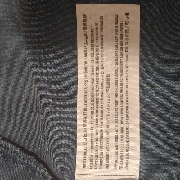 Abercrombie & Fitch Brand denim striped dress size Large Tall - Picture 12 of 13